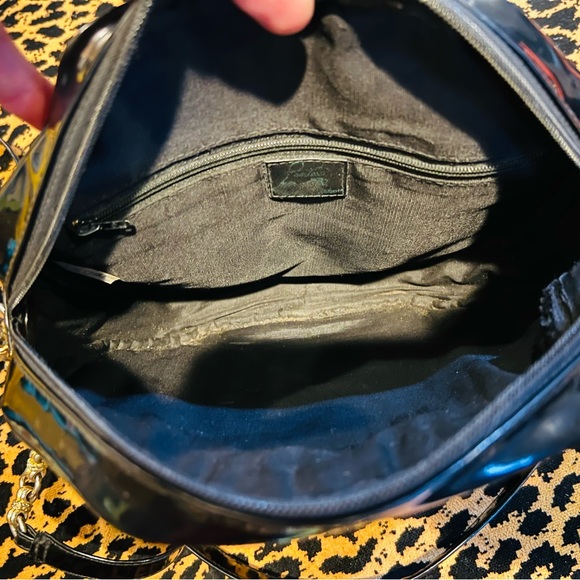 Vintage Pantera Patent Leather Handbag Purse Retro - Picture 5 of 8